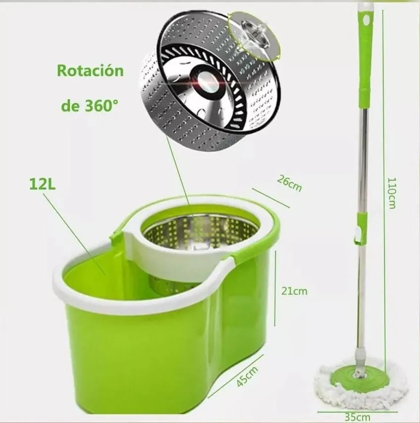 Mopa Giratoria 360 con balde