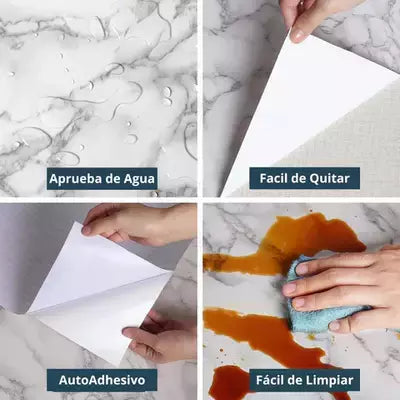 PAPEL ADHESIVO MARMOL PVC